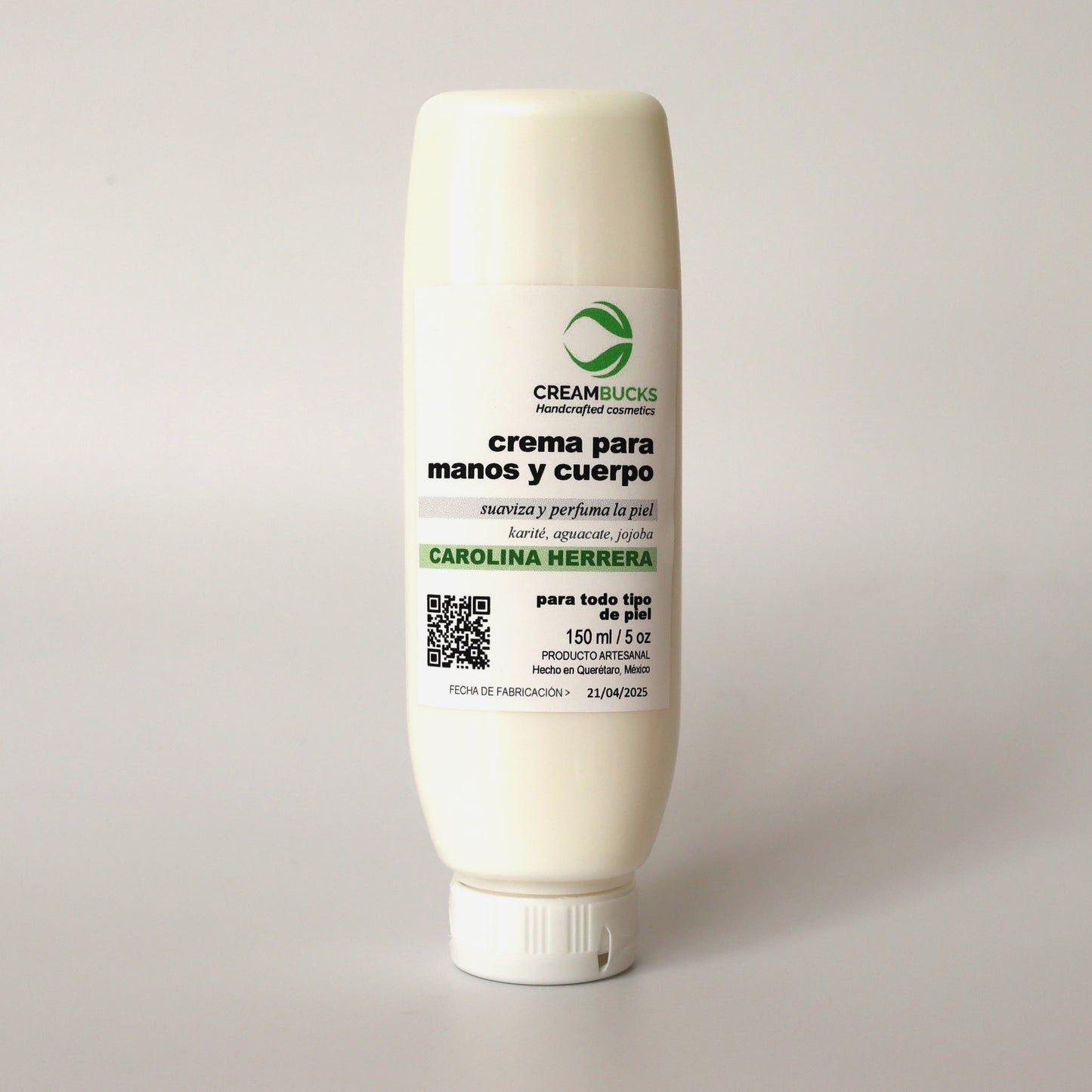 Crema hidratante con perfume premium
