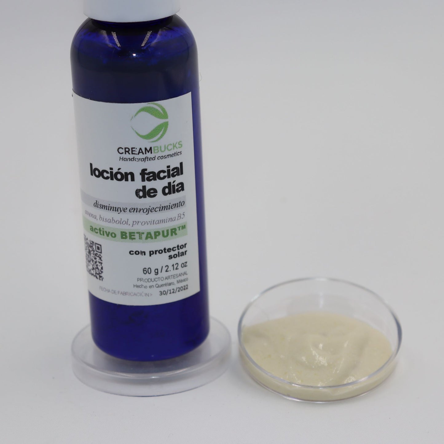 Crema facial de día para tratar acné con extracto de boldo 2%