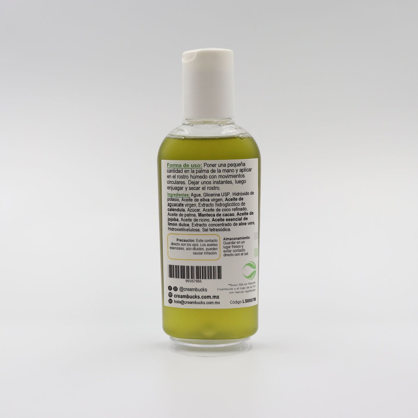 Jabón facial natural con aceite de jojoba