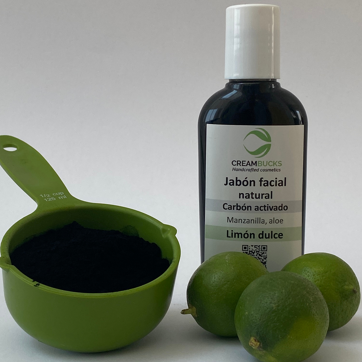 Jabón facial con carbón activado