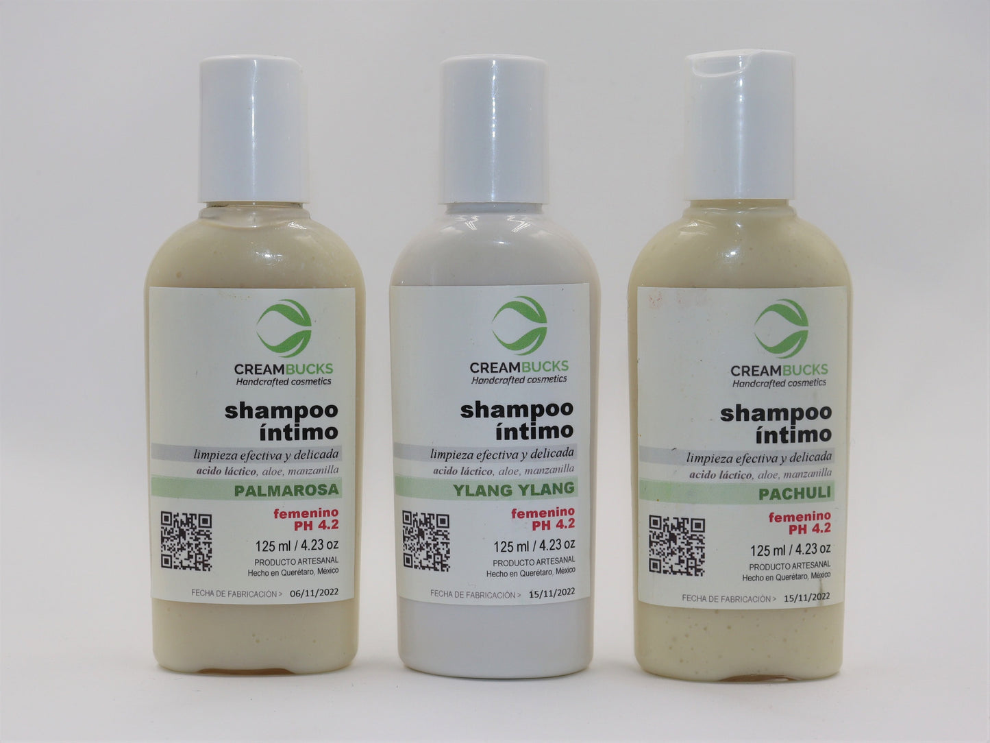 Shampoo para limpieza femenina con manzanilla